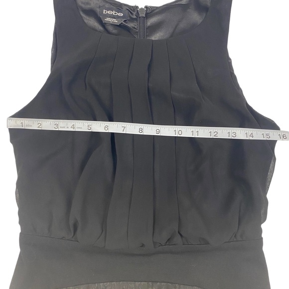 bebe Sleeveless Little Black Dress - Size 6 - Picture 16 of 16